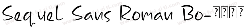 Sequel Sans Roman Bo字体转换